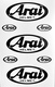 ARAI DECAL SET 3.75"x1.75"